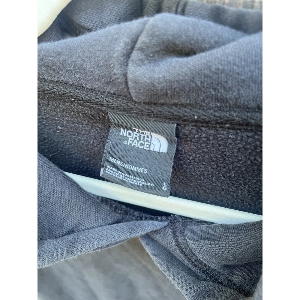 The North Face Hoodie Men's Size Large Black Outdoor Sweatshirt Graphic Logo